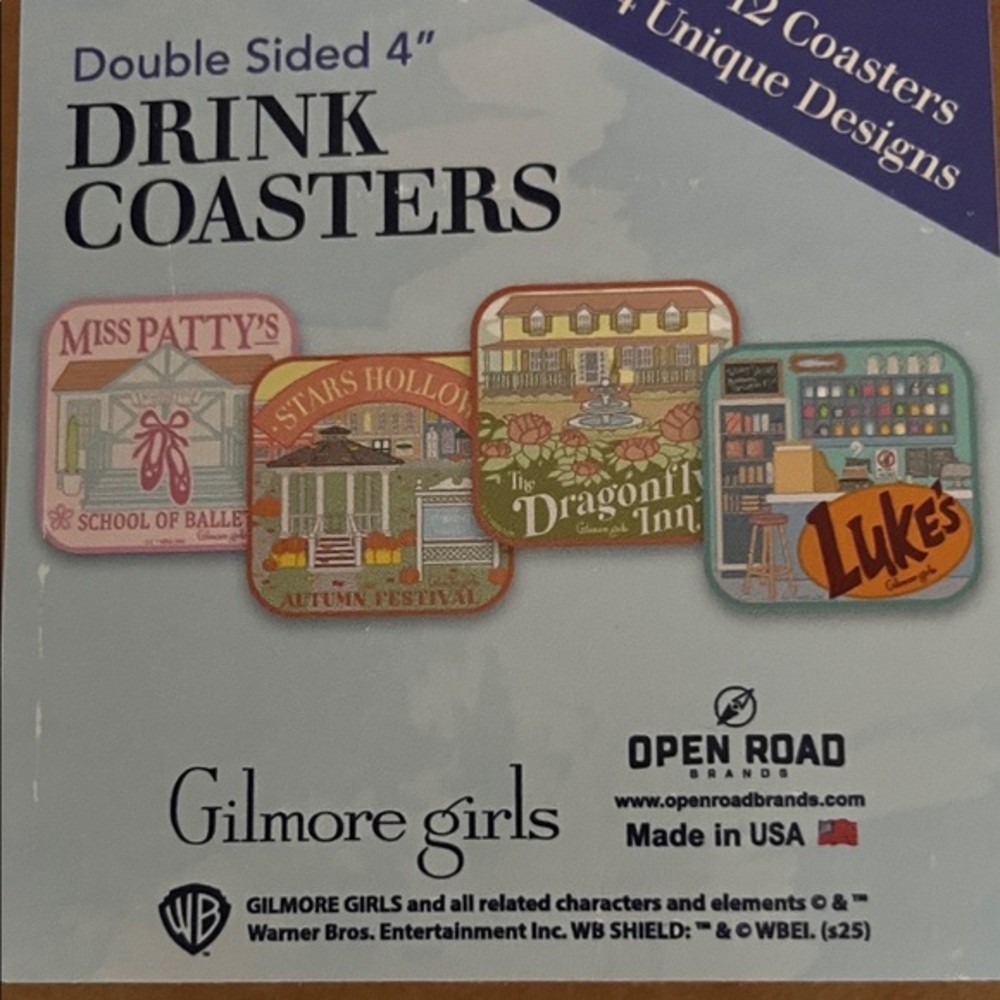 Gilmore Girls Cardboard Coasters Set of 4